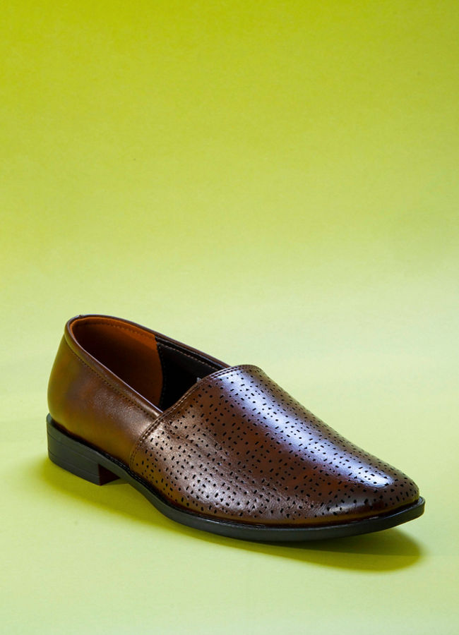 Manyavar Men Classic Dark Brown Shoe
