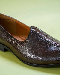 Manyavar Men Dark Brown Shoes