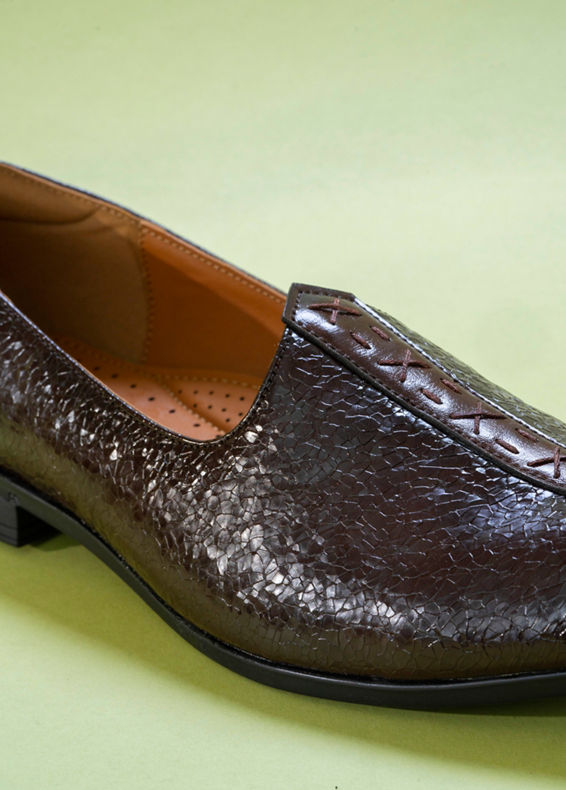 Manyavar Men Dark Brown Shoes