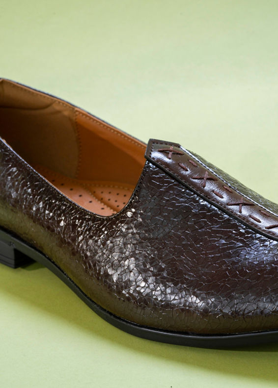 Manyavar Men Dark Brown Shoes
