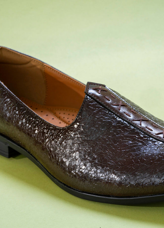 Manyavar Men Dark Brown Shoes