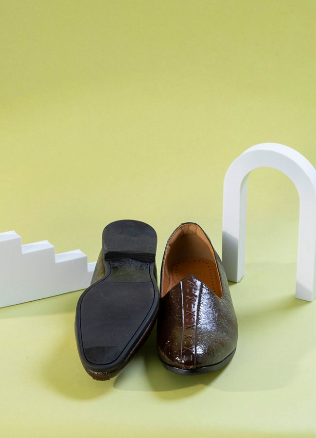 Manyavar Men Dark Brown Shoes