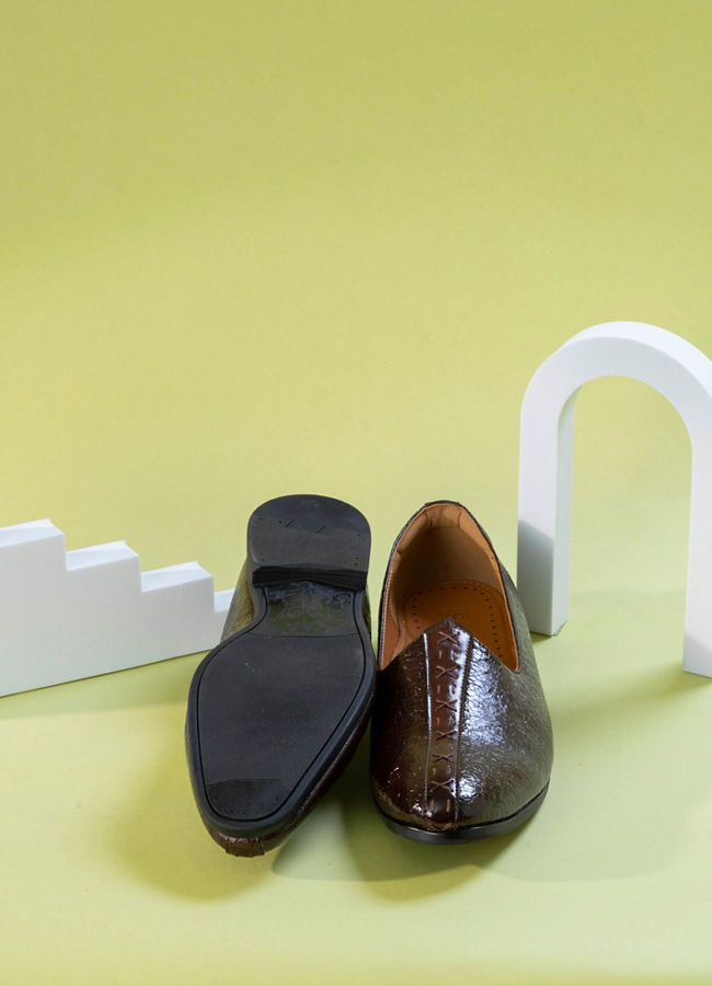 Manyavar Men Dark Brown Shoes