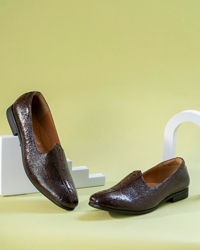 Manyavar Men Dark Brown Shoes