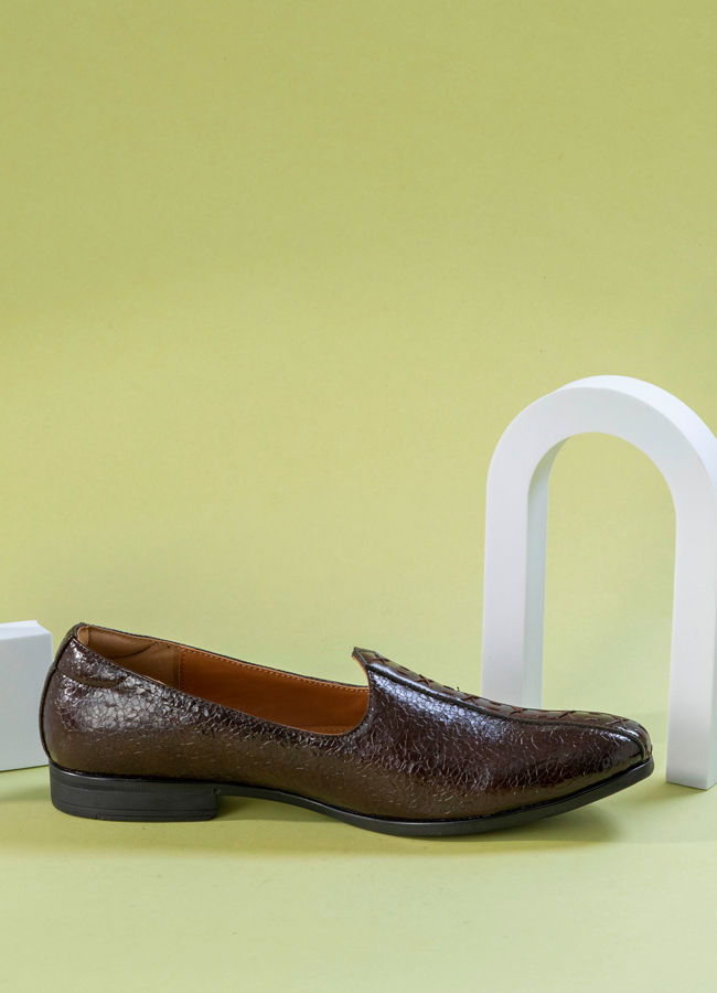 Manyavar Men Dark Brown Shoes