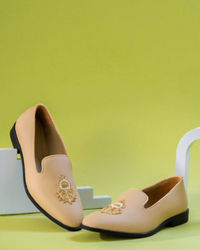 Manyavar Men Opulent Beige Shoe