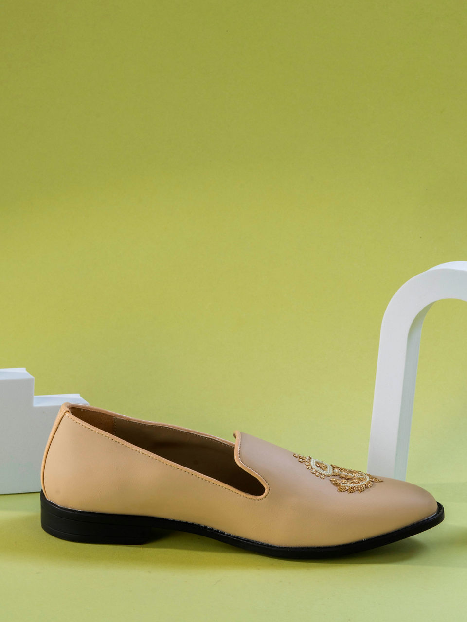 Manyavar Men Opulent Beige Shoe