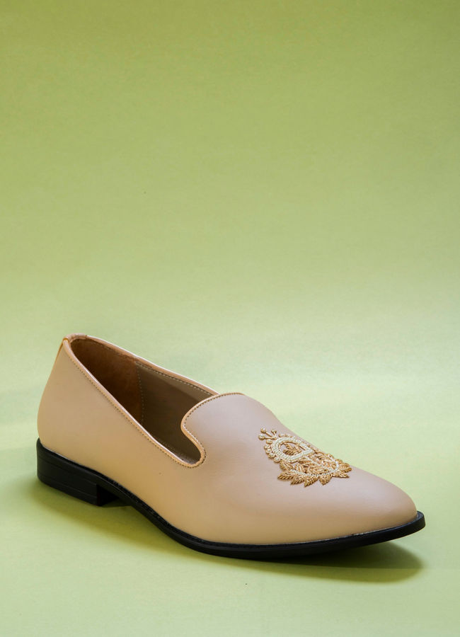 Manyavar Men Opulent Beige Shoe