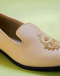 Manyavar Men Opulent Beige Shoe