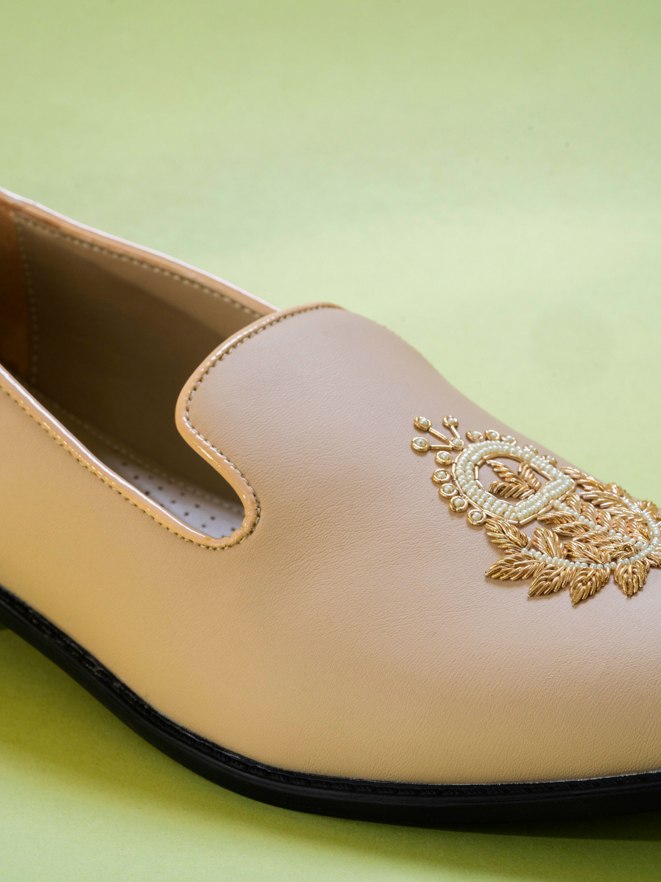 Manyavar Men Opulent Beige Shoe