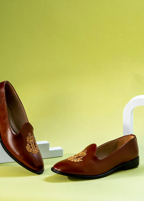 Manyavar Men Royal Brown Shoe