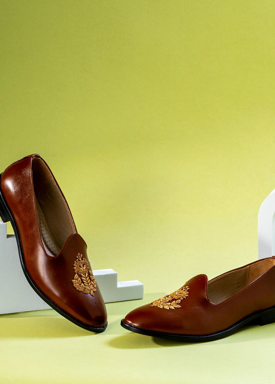 Manyavar Men Royal Brown Shoe