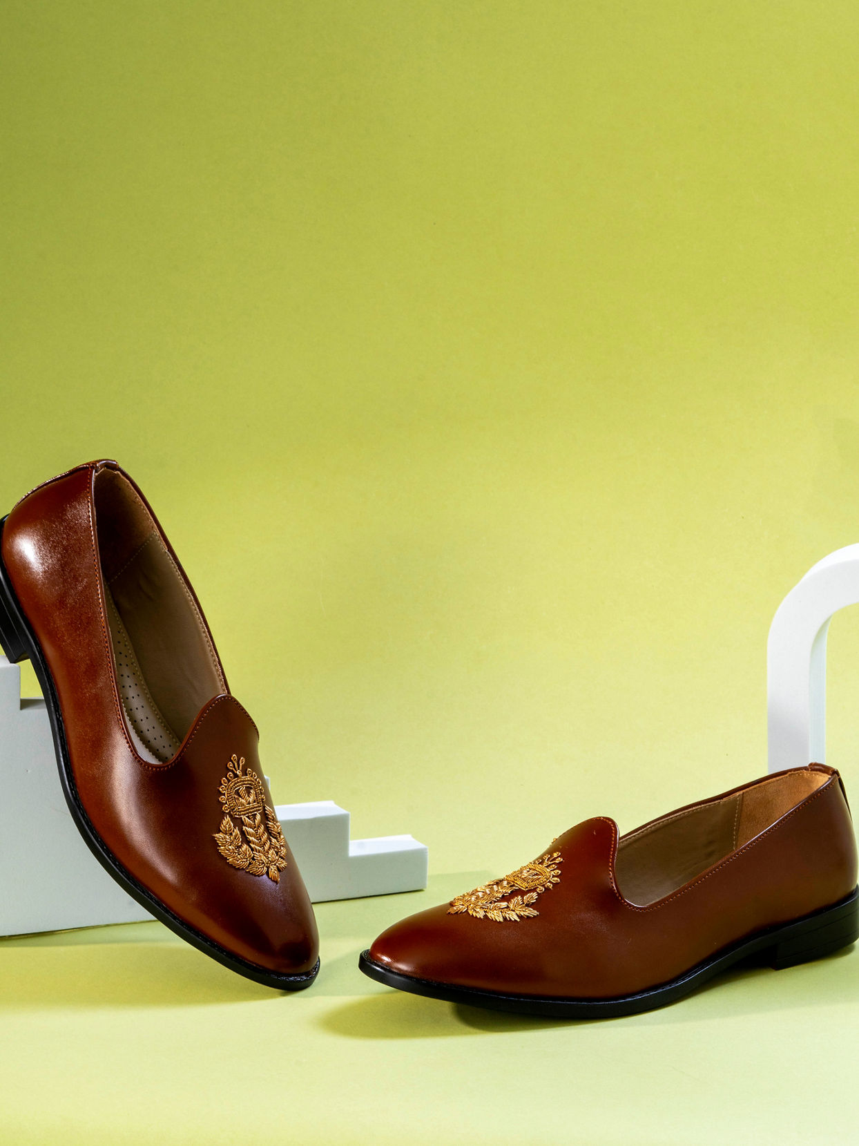 Manyavar Men Royal Brown Shoe
