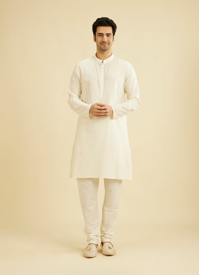 Manyavar Men Rust Pink Self Design Sherwani