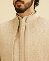 Manyavar Men Regal Fawn Open Sherwani