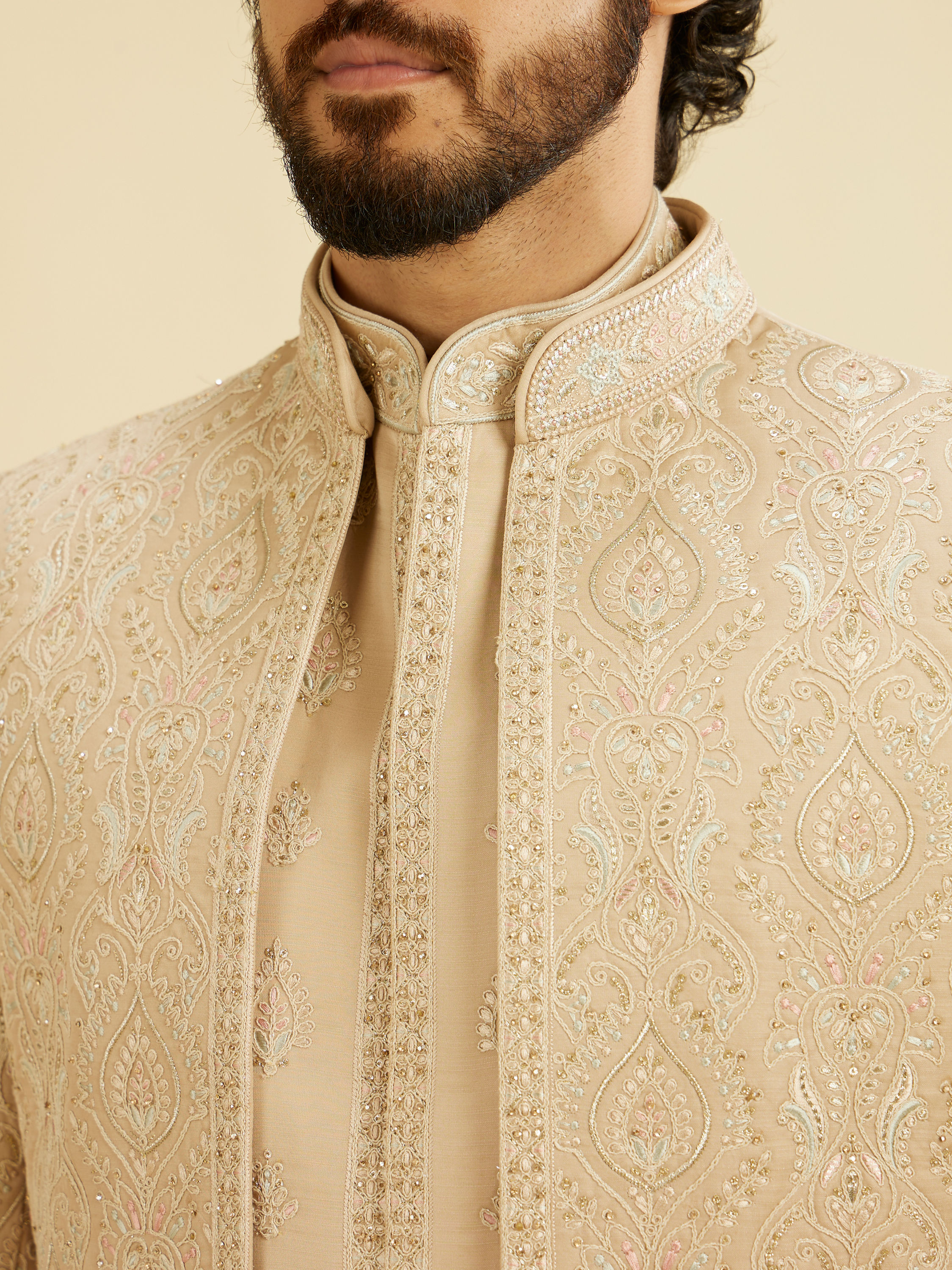 Manyavar Men Regal Fawn Sherwani