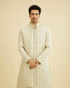 Manyavar Men Emerald Splendor Open Sherwani