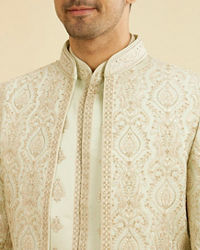 Manyavar Men Emerald Splendor Sherwani