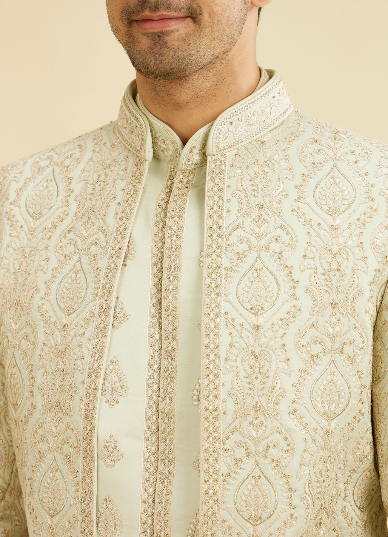 Manyavar Men Emerald Splendor Sherwani