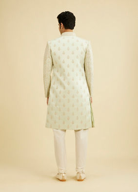 Manyavar Men Emerald Splendor Sherwani image number 4