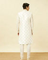 alt message - Manyavar Men Off White Shankh Motif Sherwani Set image number 5