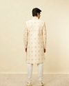 Manyavar Men Biscuit Beige Aari Embroidered Sherwani Set