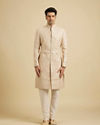 Manyavar Men Fawn Festive Sherwani image number 2