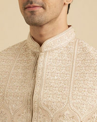 Manyavar Men Fawn Festive Sherwani