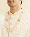 Manyavar Men Warm White Peach Sherwani