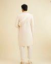 Manyavar Men Warm White Peach Sherwani