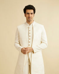 Manyavar Men Cream Regality Indo Western