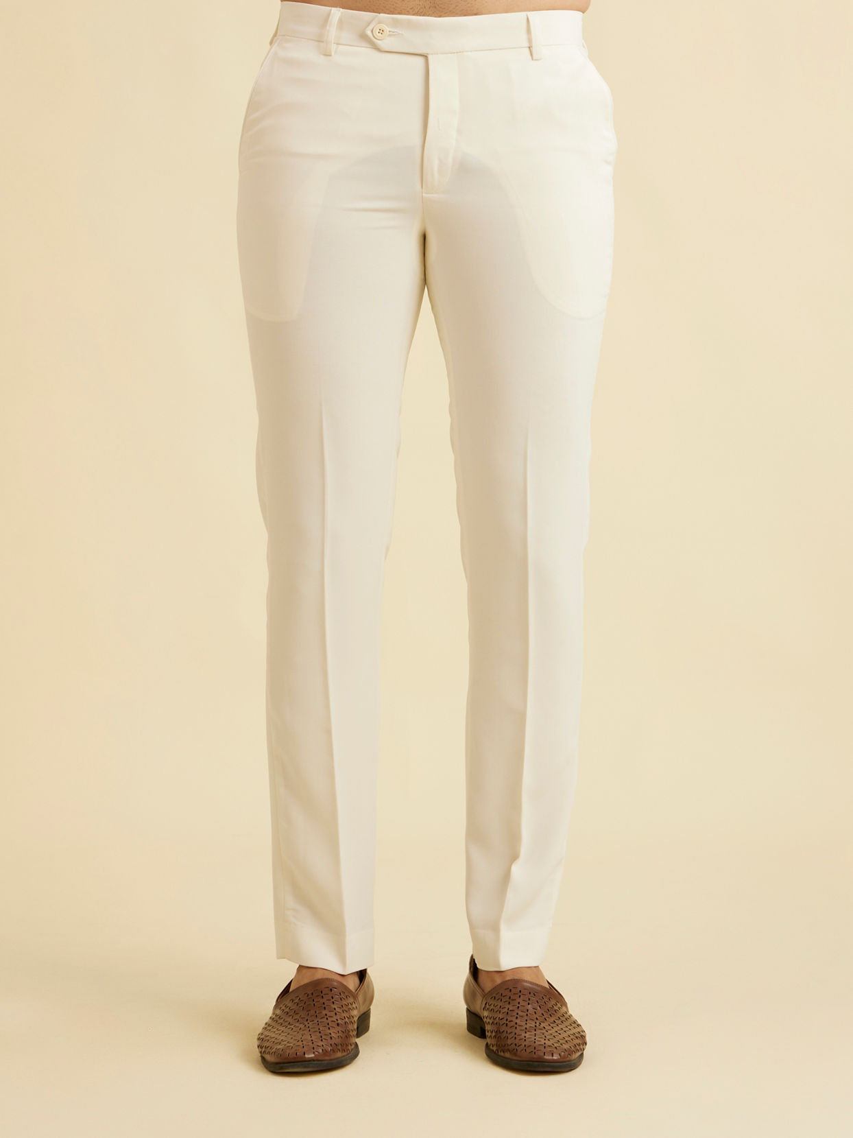 Manyavar Men Cream Regality Indo Western