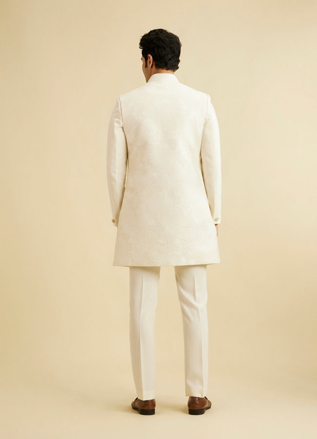 Manyavar Men Cream Regality Indo Western