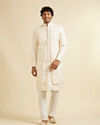 alt message - Manyavar Men Royal Warm White Sherwani image number 2