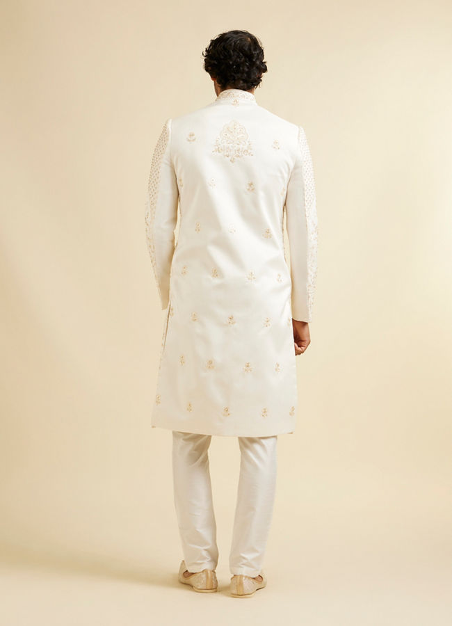 Manyavar Men Royal Warm White Sherwani