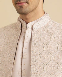 Manyavar Men Dusty Pink Grandeur Sherwani