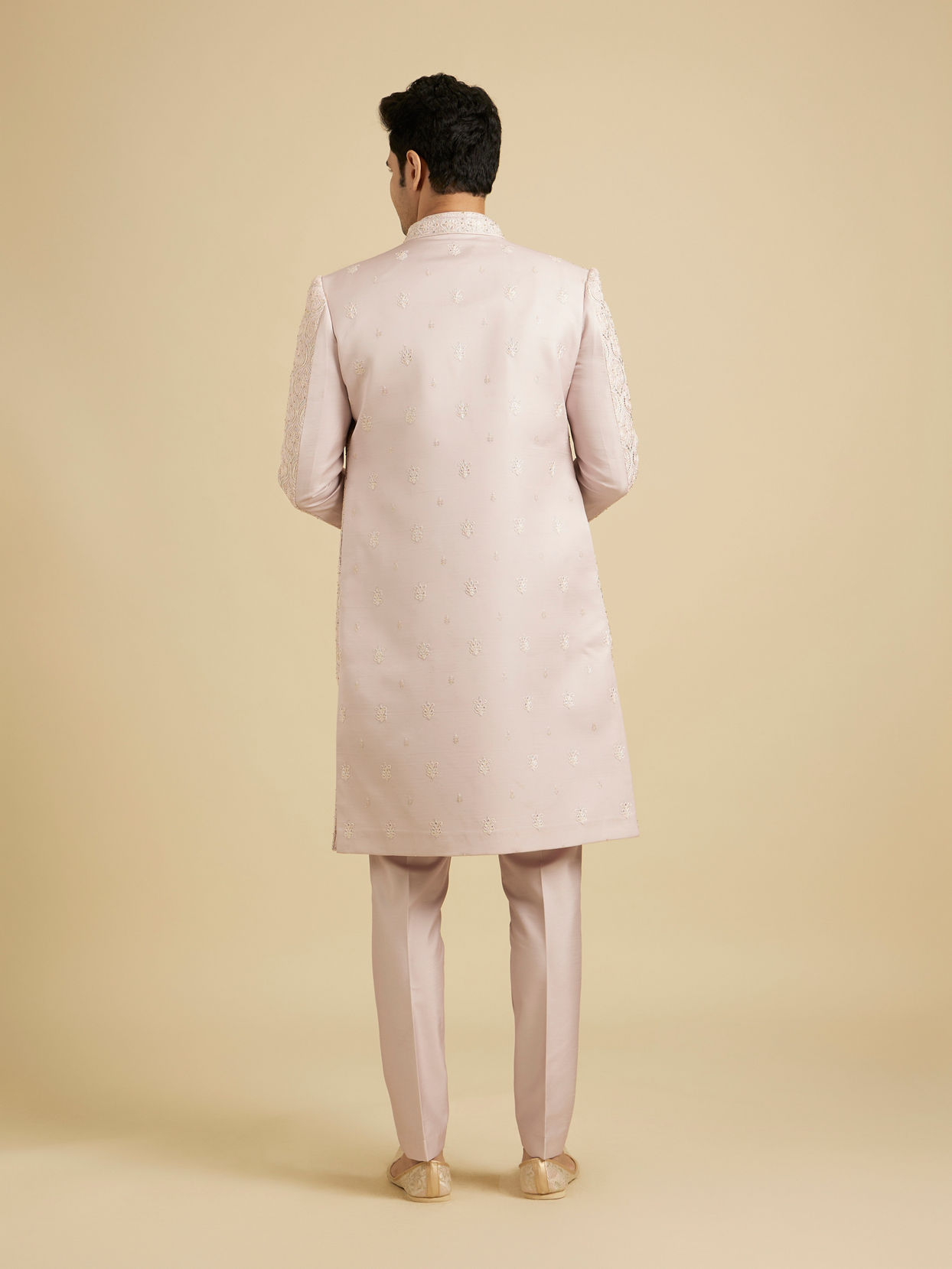 Manyavar Men Dusty Pink Grandeur Sherwani