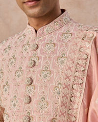 Manyavar Men Peach Splendour Sherwani