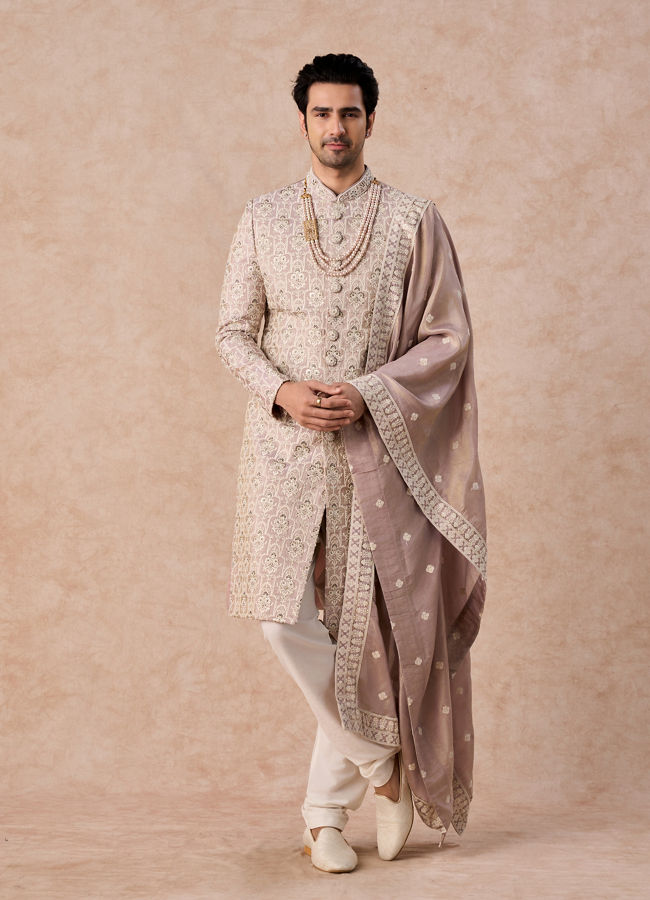 Manyavar Men Dusty Pink Radiance Sherwani