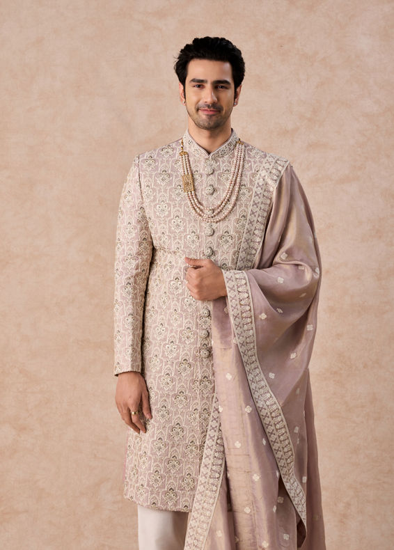 Manyavar Men Dusty Pink Radiance Sherwani