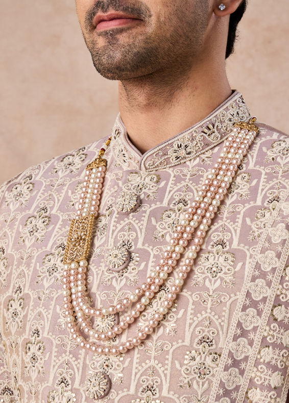 Manyavar Men Dusty Pink Radiance Sherwani