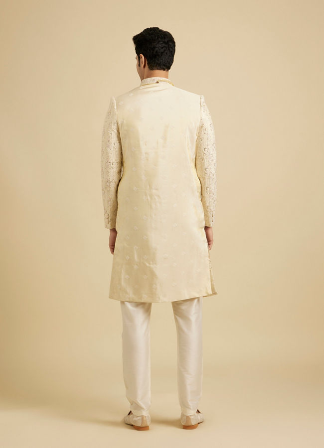 Manyavar Men Beige Festive Sherwani