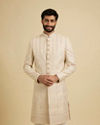 Manyavar Men Beige Elegance Sherwani image number 0