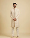 Manyavar Men Beige Elegance Sherwani image number 2