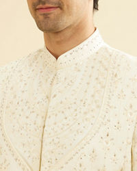 Manyavar Men Regal Cream Sherwani