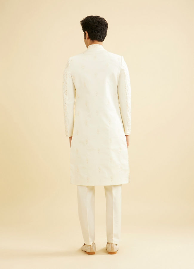 Manyavar Men Regal Cream Sherwani