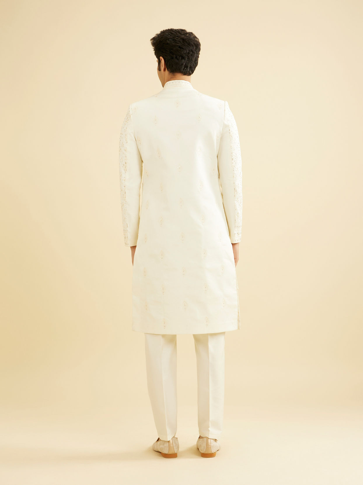 Manyavar Men Regal Cream Sherwani