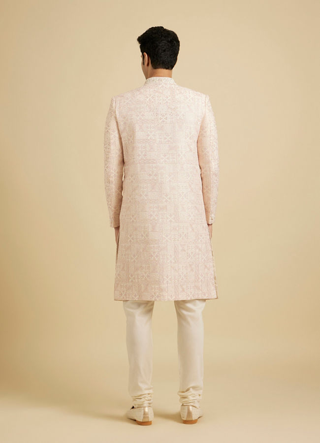 Manyavar Men Elegant Pink Euphoria Sherwani image number 4