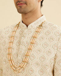 Manyavar Men Cream Radiance Sherwani