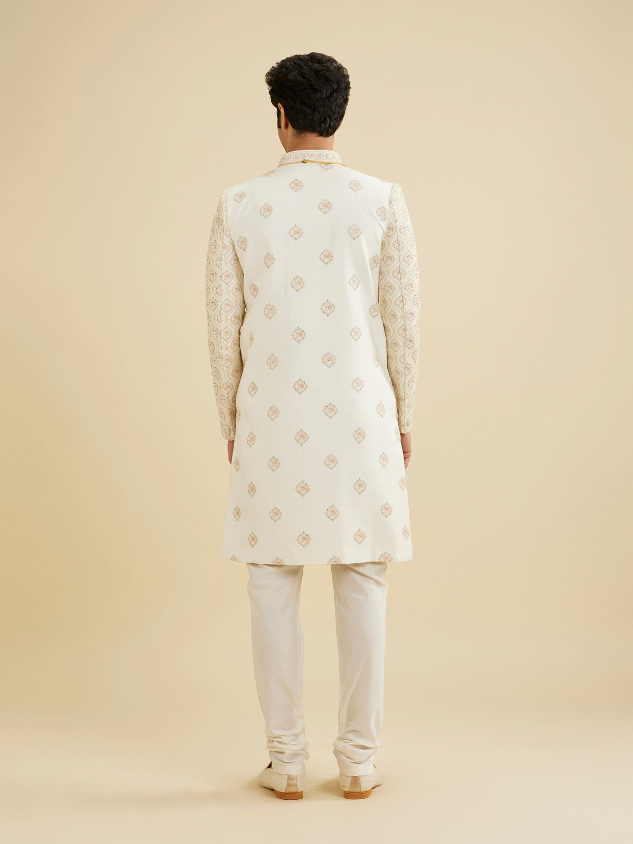 Manyavar Men Cream Radiance Sherwani